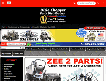 Tablet Screenshot of dixiechopperpartsdistributors.com